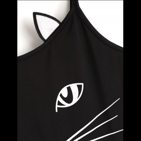 Printed Cat Patch Bodysuit - Picture 5 of 7